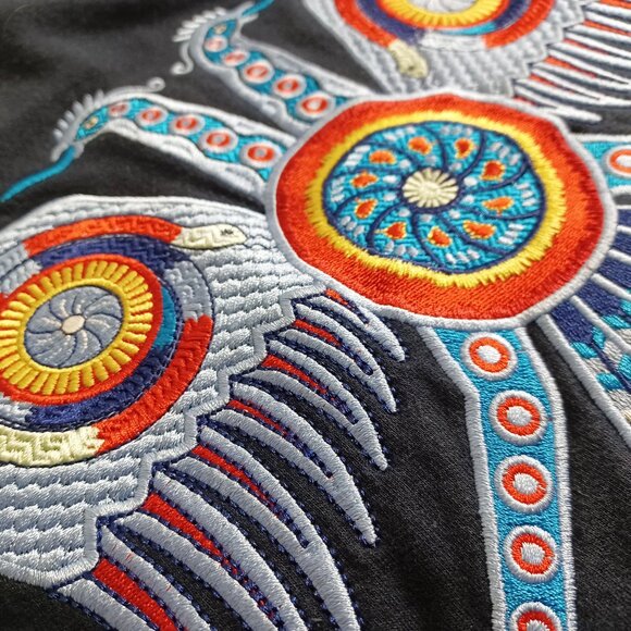 Pineda Covalin Embroidered Double-headed Eagle Sweatshirt - Picture 4 of 15